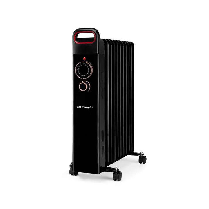 Orbegozo RUN 2500 Radiador de Aceite Eficiente - Potente y Seguro - Inercia Termica - Proteccion Antivuelco y Sobrecalentamient