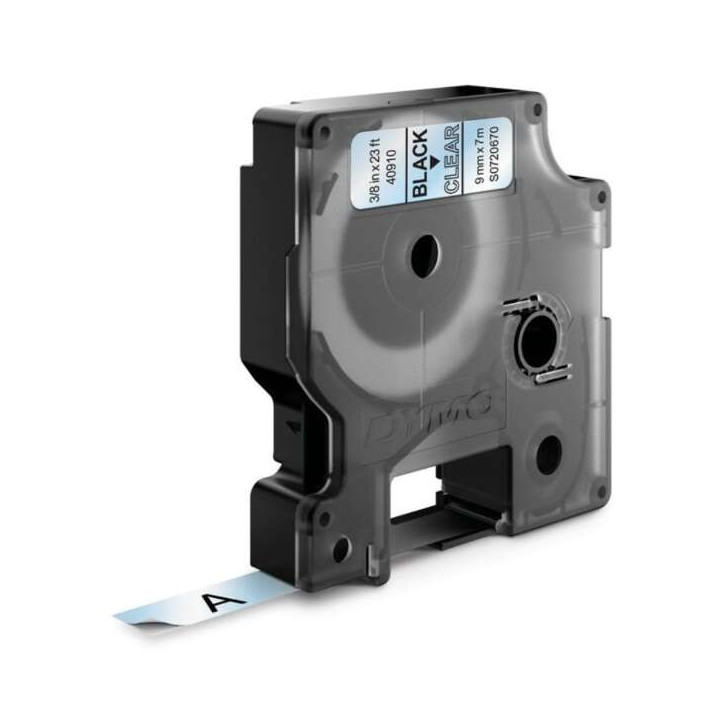 Dymo D1 40910 Cinta de Etiquetas Original para Rotuladora - Texto negro sobre fondo blanco - Ancho 9mm x 7 metros - S0720670