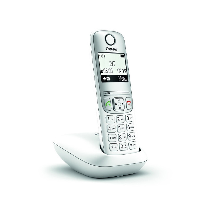 Gigaset A690 Telefono Inalambrico Dect - Identificador de Llamadas - Manos Libres - Control de Volumen - Color Blanco