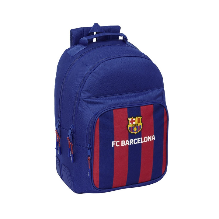 Safta F.C. Barcelona Mochila - Adaptable a Carro - 2 Compartimentos - Asa de Mano - 32x42x15cm - Color Rojo y Azul