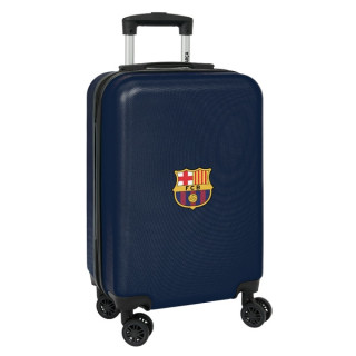 Safta F.C. Barcelona Maleta con Ruedas 20" - Asa Telescopica - 4 Ruedas Giratorias - Cierre con Candado - 34.5x55x20cm - Color