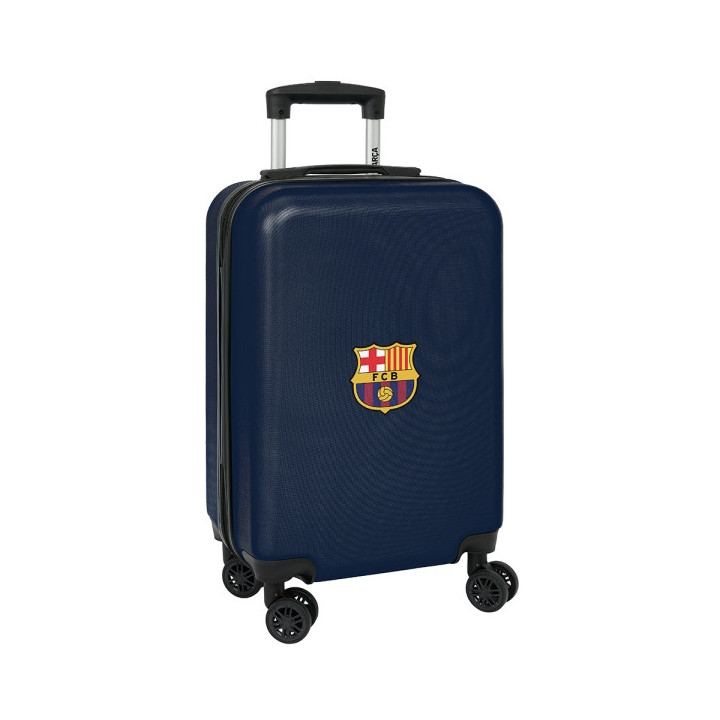 Safta F.C. Barcelona Maleta con Ruedas 20" - Asa Telescopica - 4 Ruedas Giratorias - Cierre con Candado - 34.5x55x20cm - Color