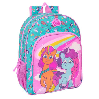Safta My Little Pony "Magic" Mochila Infantil - Adaptable a Carro - Asa de Mano - Bolsillos Laterales - 33x42x14cm - Color Rosa