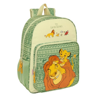 Safta El Rey Leon "Mufasa" Mochila - Adaptable a Carro - Asa de Mano - 33x42x14cm - Color Verde