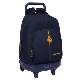 Safta Real Madrid 2ª Equipacion 24/25 Mochila con Carro Integrado - Extraible para Facilitar su Limpieza - Base Reforzada - As