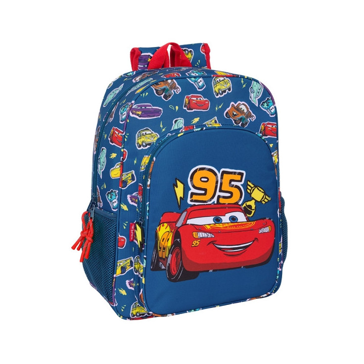Safta Cars "Racing" Mochila - Adaptable a Carro - Asa de Mano - 33x42x14cm - Color Azul