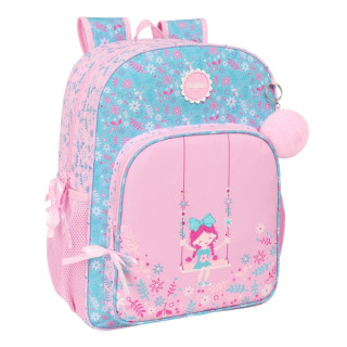 Safta Global Kids "Swing" Mochila - Adaptable a Carro - Asa de Mano - 33x42x14cm - Color Rosa
