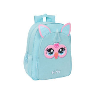 Safta Furby Mochila Infantil - Adaptable a Carro - Asa de Mano - Bolsillos Laterales - 33x42x14cm - Color Azul