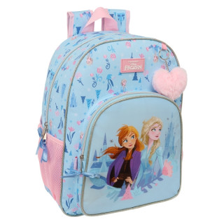 Safta Frozen "Ice Magic" Mochila - Adaptable a Carro - Asa de Mano - 33x42x14cm - Color Azul