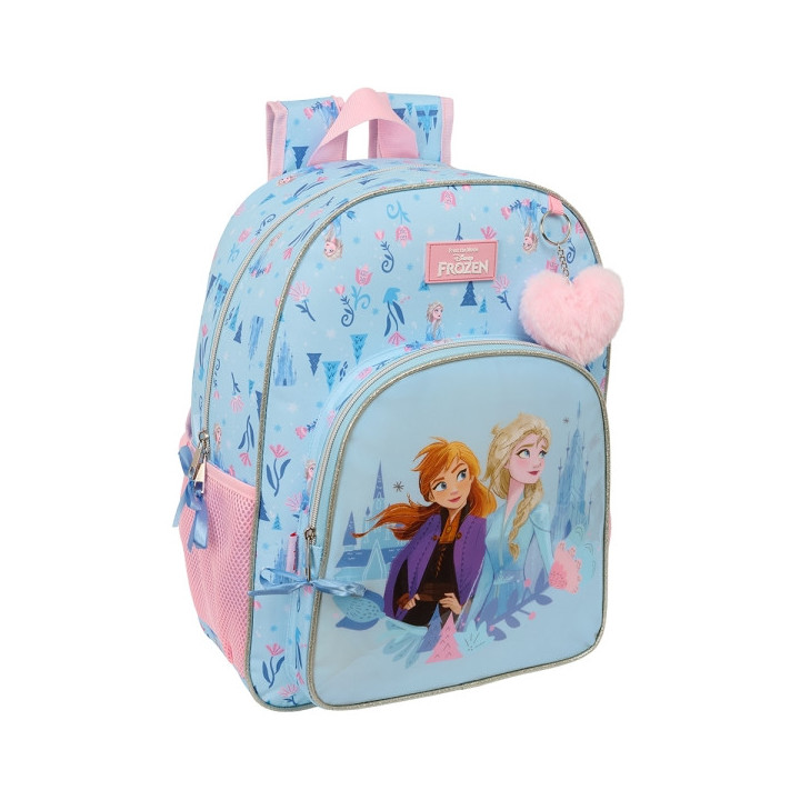 Safta Frozen "Ice Magic" Mochila - Adaptable a Carro - Asa de Mano - 33x42x14cm - Color Azul