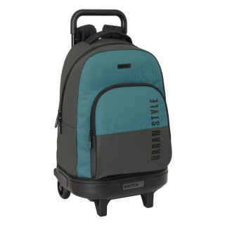 Safta Urban Style Mochila con Carro Integrado - Extraible para Facilitar su Limpieza - Base Reforzada - Asa Extraible - 33x45x2