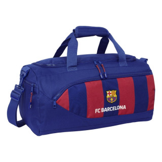 Safta F.C. Barcelona Bolsa Deporte - Bandolera Ajustable - Asa de Mano - Fondo Semirigido Extraible - 50x25x25cm - Tacos Protec