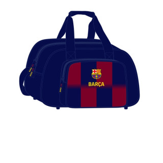 Safta F.C. Barcelona Bolsa Deporte - Bandolera Ajustable - Asa de Mano - Fondo Semirigido Extraible - 40x24x23cm - Tacos Protec
