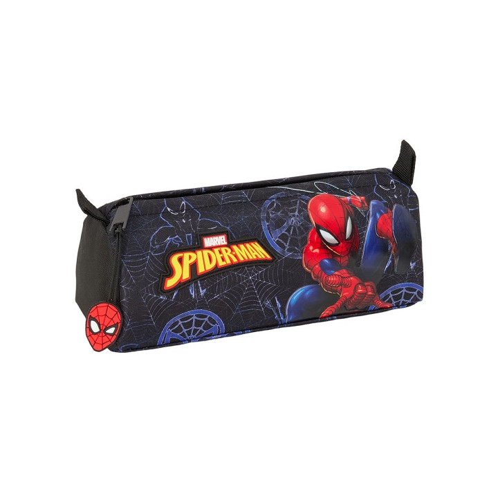 Safta Spider-Man Attack Estuche Portatodo - 1 Compartimento - 21x8x7cm - Color Negro