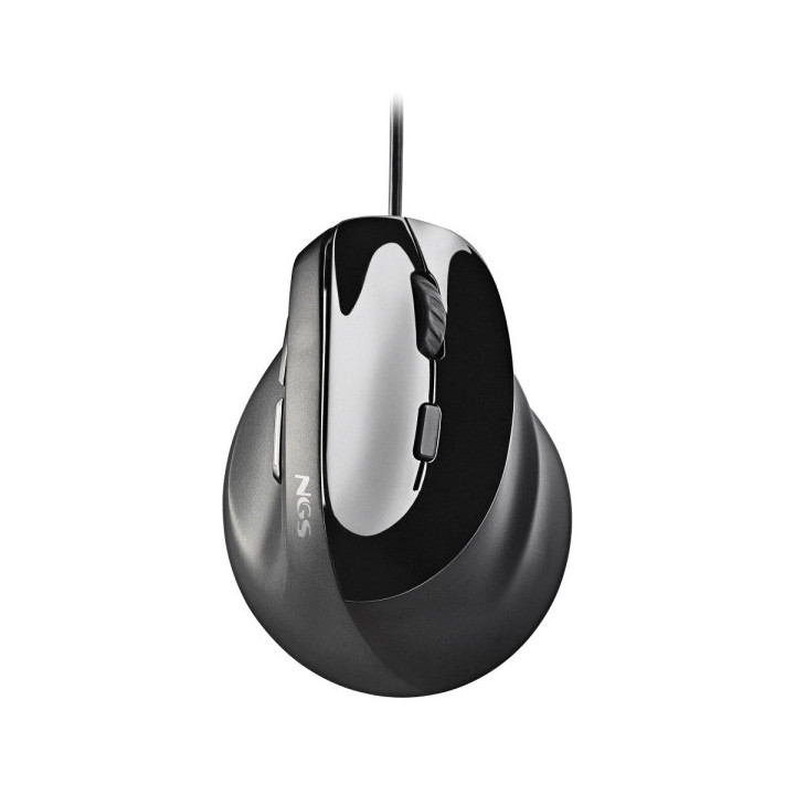 NGS Samsara Raton Ergonomico Vertical Laser 3200dpi - 5 Botones - Silencioso - Color Negro
