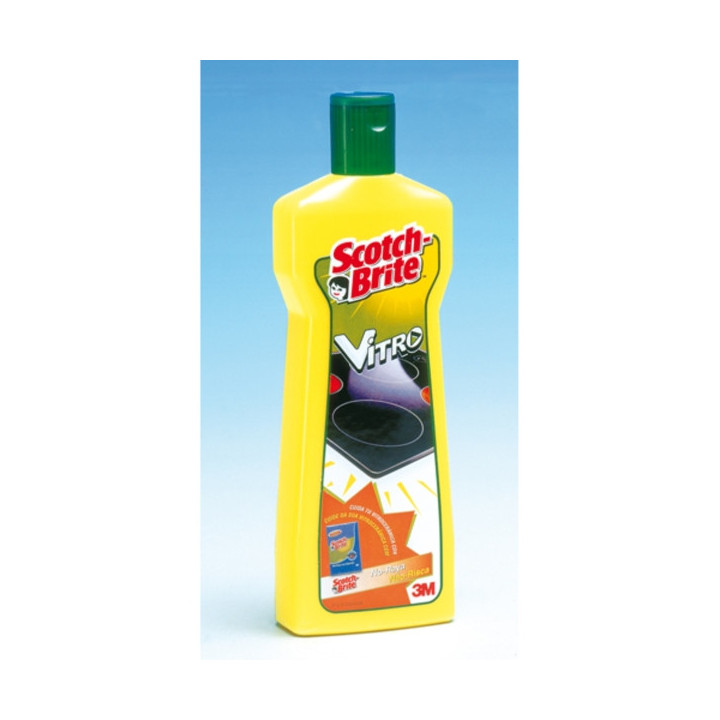 Scotch-Brite Vitro Limpiador para Vitroceramicas - Base de Agua - Color Amarillo