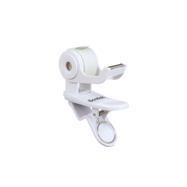 Scotch Dispensador de Cinta Adhesiva - para Cintas de hasta 19mm x 8.89m - Incluye Cinta Adhesiva - Color Blanco