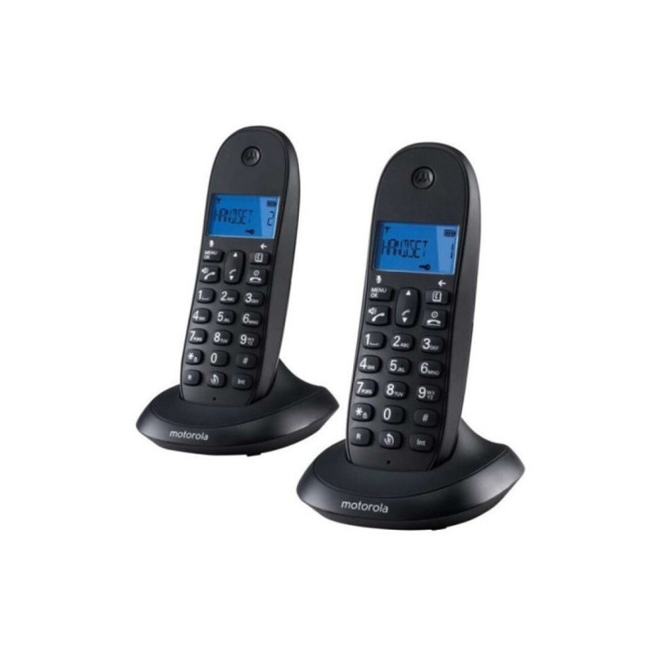 Motorola C1002L Telefono Inalambrico Dect + 1 Supletorio - Identificador de Llamada - Manos Libres