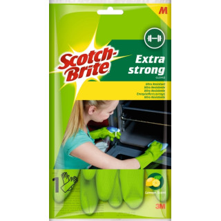 Scotch-Brite Guantes Multiuso Ultra Resistentes - Medianos - 1 Par - Color Azul