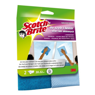 Scotch-Brite Bayeta de Microfibra para Cristales - Color Azul
