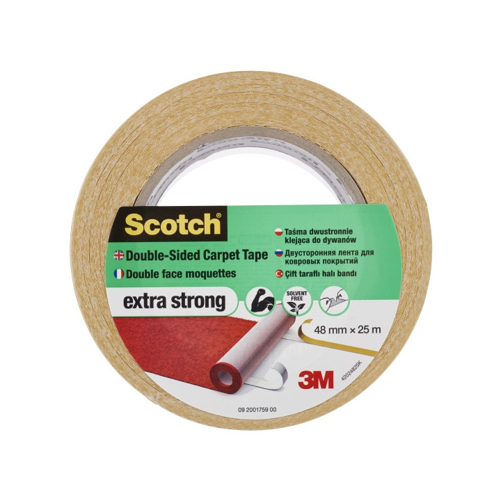 Scotch Cinta Adhesiva para Moqueta - Extrafuerte - Color Blanco