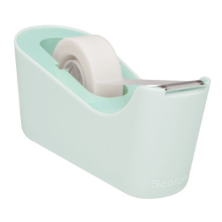 Scotch Dispensador de Cinta Adhesiva - para Cintas de hasta 19mm x 33m - Incluye Cinta Adhesiva - Color Menta
