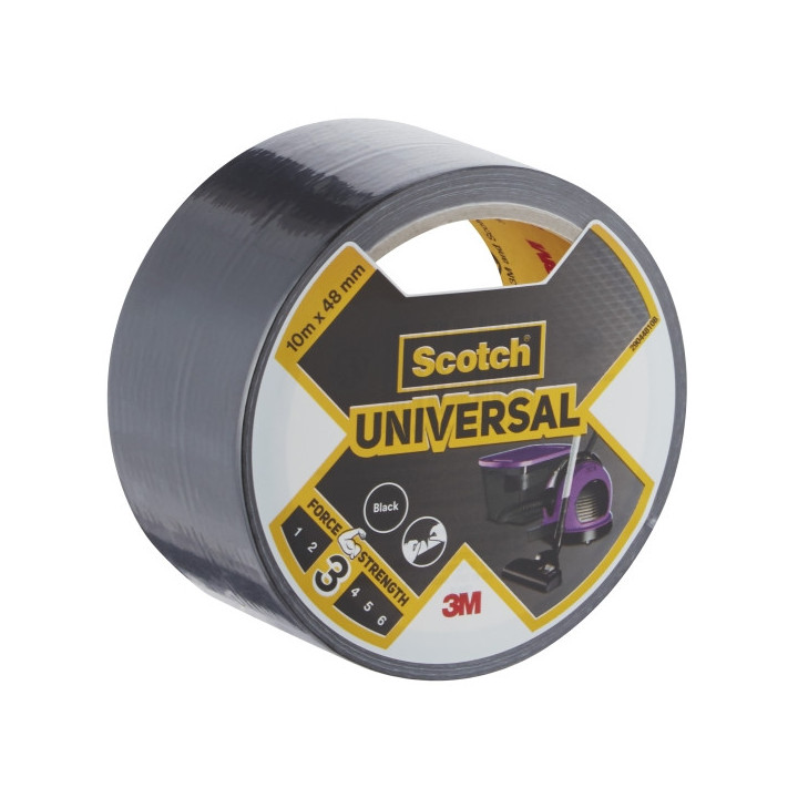 Scotch Cinta Adhesiva Americana - 48mm x 10m - Color Negro