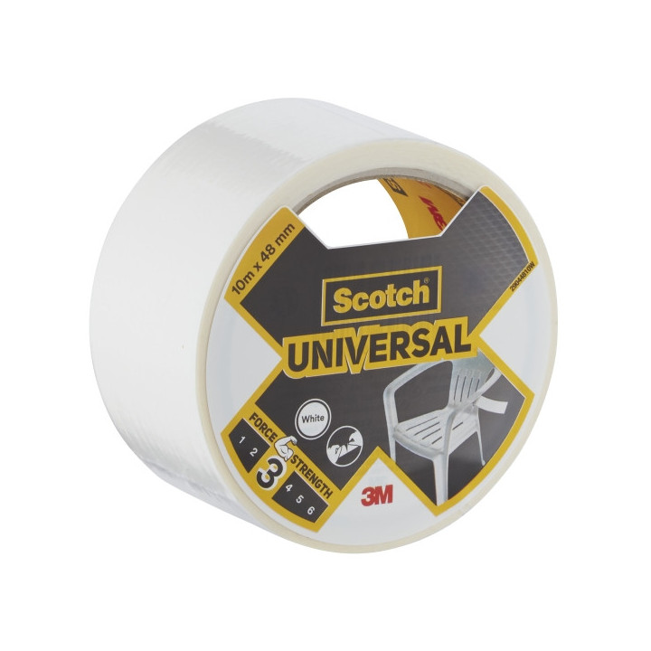 Scotch Universal Cinta Adhesiva Americana - 48mm x 10m - Color Blanco