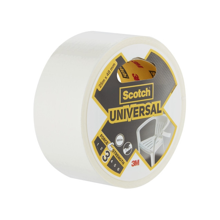 Scotch Cinta Adhesiva Americana -  48mm x 25m - Color Blanco