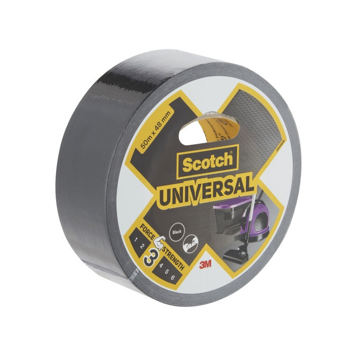 Scotch Universal Cinta Adhesiva Americana - 48mm x 50m - Color Negro