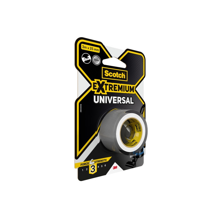 Scotch Extremium Universal Cinta Adhesiva Americana - 3m x 25mm - Color Gris