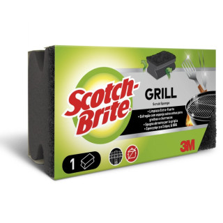 Scotch-Brite Estropajo para Parrillas - Proteccion para los Dedos - Color Negro