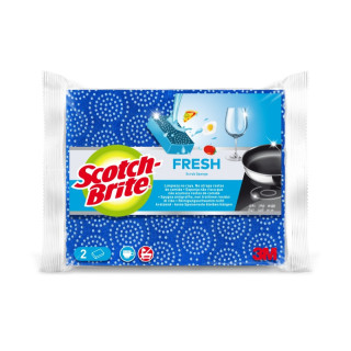 Scotch-Brite Fresh Pack de 2 Estropajos de Cocina - No Raya - Color Azul