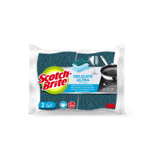 Scotch-Brite Pack de 2 Estropajos de Cocina - No Raya - Color Verde Oscuro