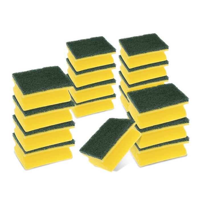 Scotch-Brite Classic Pack de 16 Estropajos de Cocina - Proteccion para los Dedos - Color Amarillo