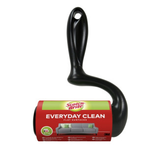Scotch-Brite Everyday Clean Rodillo Quitapelusas Adhesivo - 56 Hojas - Color Negro