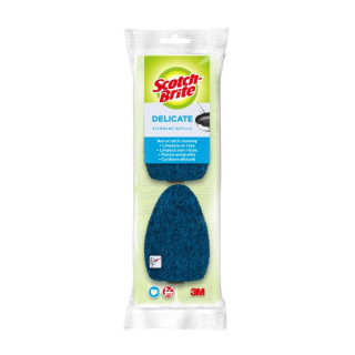 Scotch-Brite Recambios de Pack de 2 Estropajos con Mango - No Raya - Color Azul Oscuro