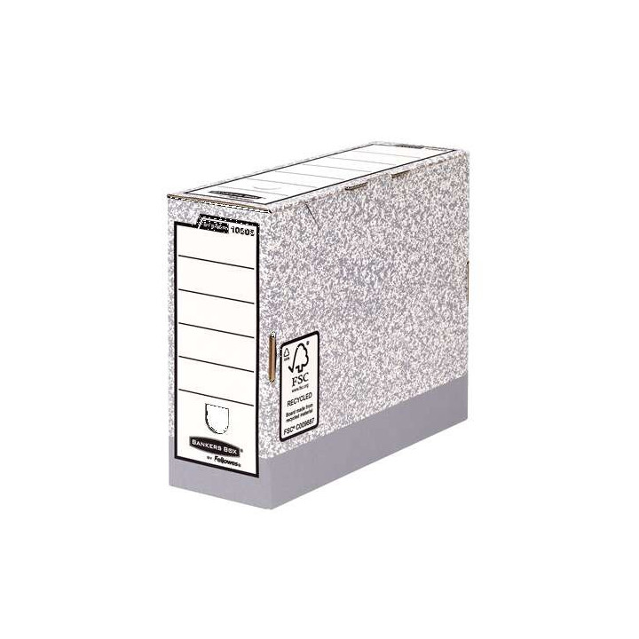 Fellowes Bankers Box Caja de Archivo Definitivo 100mm A4 - Montaje Automatico Fastfold - Carton Reciclado Certificacion FSC - C