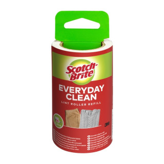 Scotch-Brite Everyday Clean Recambio para Rodillo Quitapelusas Adhesivo - 30 Hojas - Color Blanco