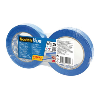 Scotchblue Pack de 2 Cintas de Enmascarar - 24mm x 41m - 100% PEFC - Multisuperficie - Color Azul