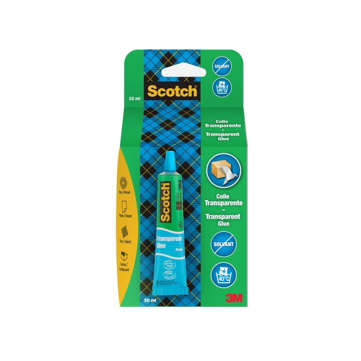 Scotch Tubo de Pegamento Universal - 30ml - Uso Domestico - Sin Disolventes - Color Transparente