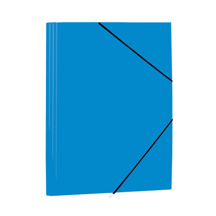 Mariola Carpeta de Polipropileno con Solapas 450 Micras - Formato Folio - Medidas 34x25cm - Cierre con Goma Elastica - Color Az