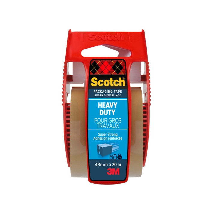 Scotch Precinto de Embalaje - 48mm x 20m - Incluye Dispensador - Color Transparente