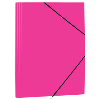 Mariola Carpeta de Polipropileno con Solapas 450 Micras - Formato Folio - Medidas 34x25cm - Cierre con Goma Elastica - Color Fu