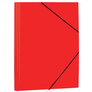 Mariola Carpeta de Polipropileno con Solapas 450 Micras - Formato Folio - Medidas 34x25cm - Cierre con Goma Elastica - Color Ro