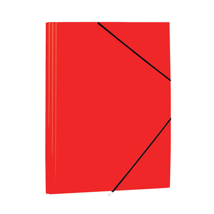 Mariola Carpeta de Polipropileno con Solapas 450 Micras - Formato Folio - Medidas 34x25cm - Cierre con Goma Elastica - Color Ro