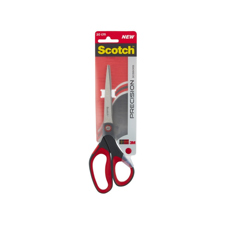 Scotch Tijeras de Precision - 20cm - Color Negro/Rojo