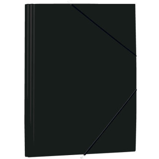 Mariola Carpeta de Polipropileno con Solapas 450 Micras - Formato Folio - Medidas 34x25cm - Cierre con Goma Elastica - Color Ne