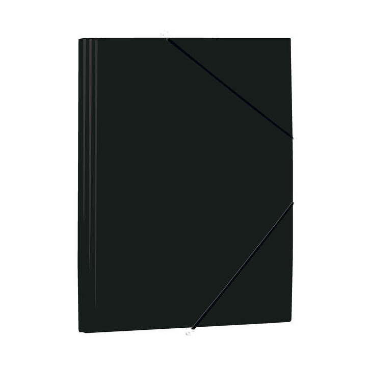 Mariola Carpeta de Polipropileno con Solapas 450 Micras - Formato Folio - Medidas 34x25cm - Cierre con Goma Elastica - Color Ne