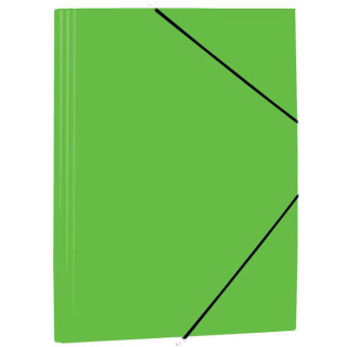 Mariola Carpeta de Polipropileno con Solapas 450 Micras - Formato Folio - Medidas 34x25cm - Cierre con Goma Elastica - Color Ve